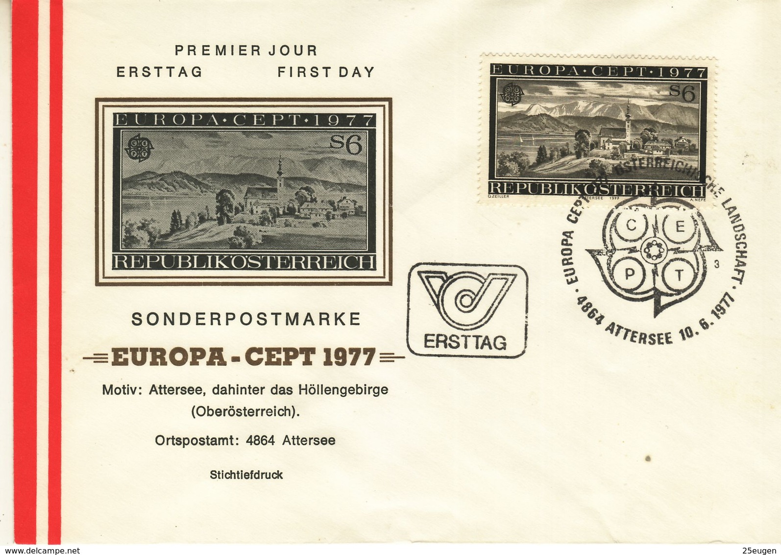 AUSTRIA  1977 EUROPA CEPT FDC - 1977