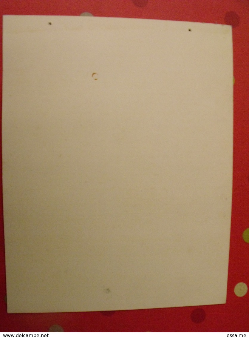 Plaque Publicitaire En Carton Imprimée. Vins D'Alsace Laugel. Marcel Jost à Strasbourg. Vers 1960 - Plaques En Carton