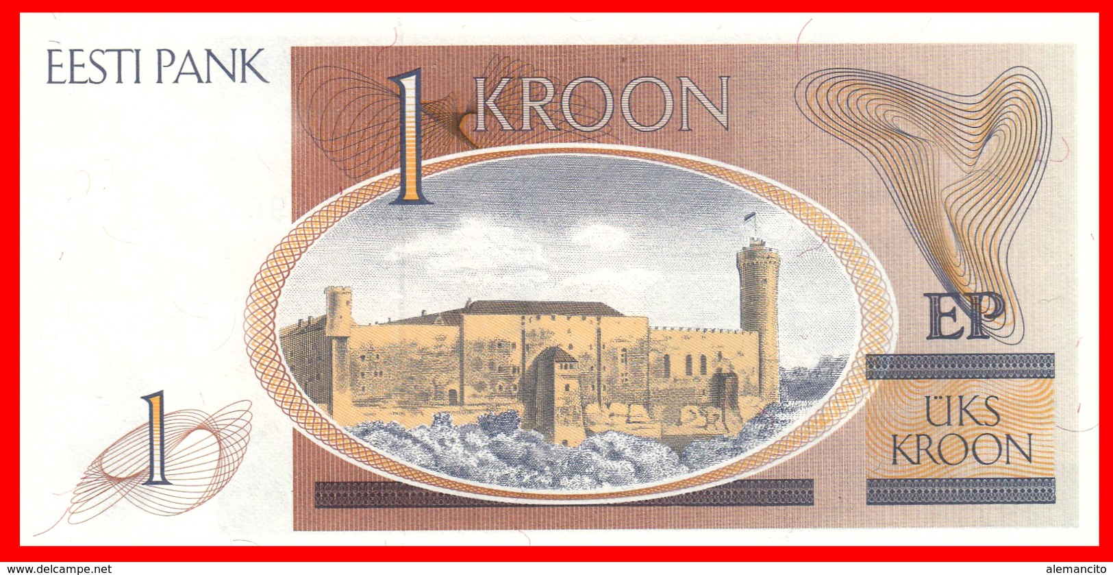 ESTONIA - BILLETE 1 UKS KROON - Estonie