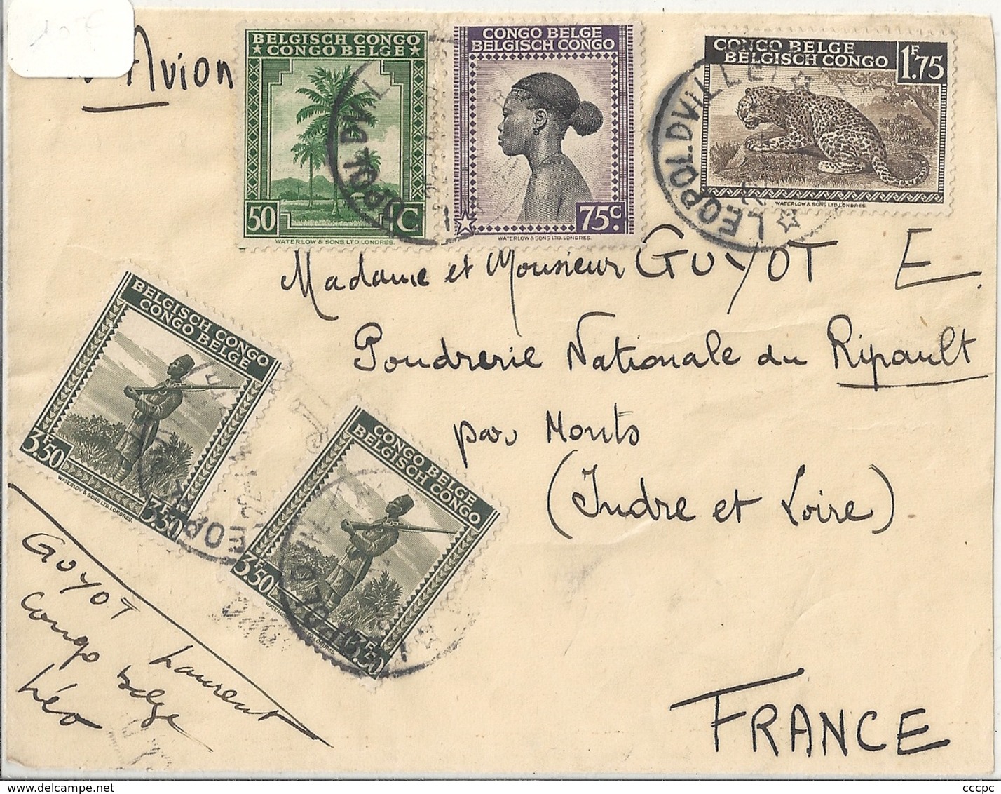 Congo Belge Devant De Lettre Affranchie - Covers & Documents