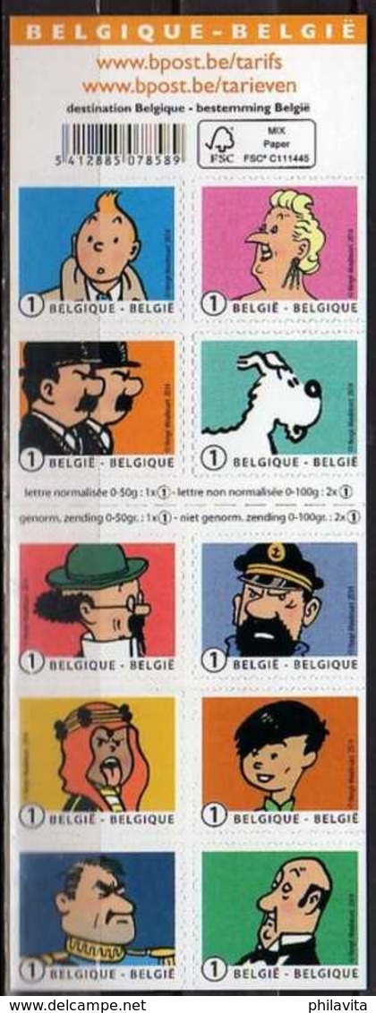 2014 Belgium - Adventure Of Tintin And Struppi, Comics Series  - Booklet MNH** MiNr. 4452 - 4461 - Ongebruikt