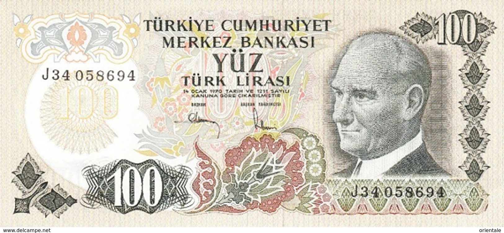 TURKEY P. 189a 100 L 1980 UNC - Turquie