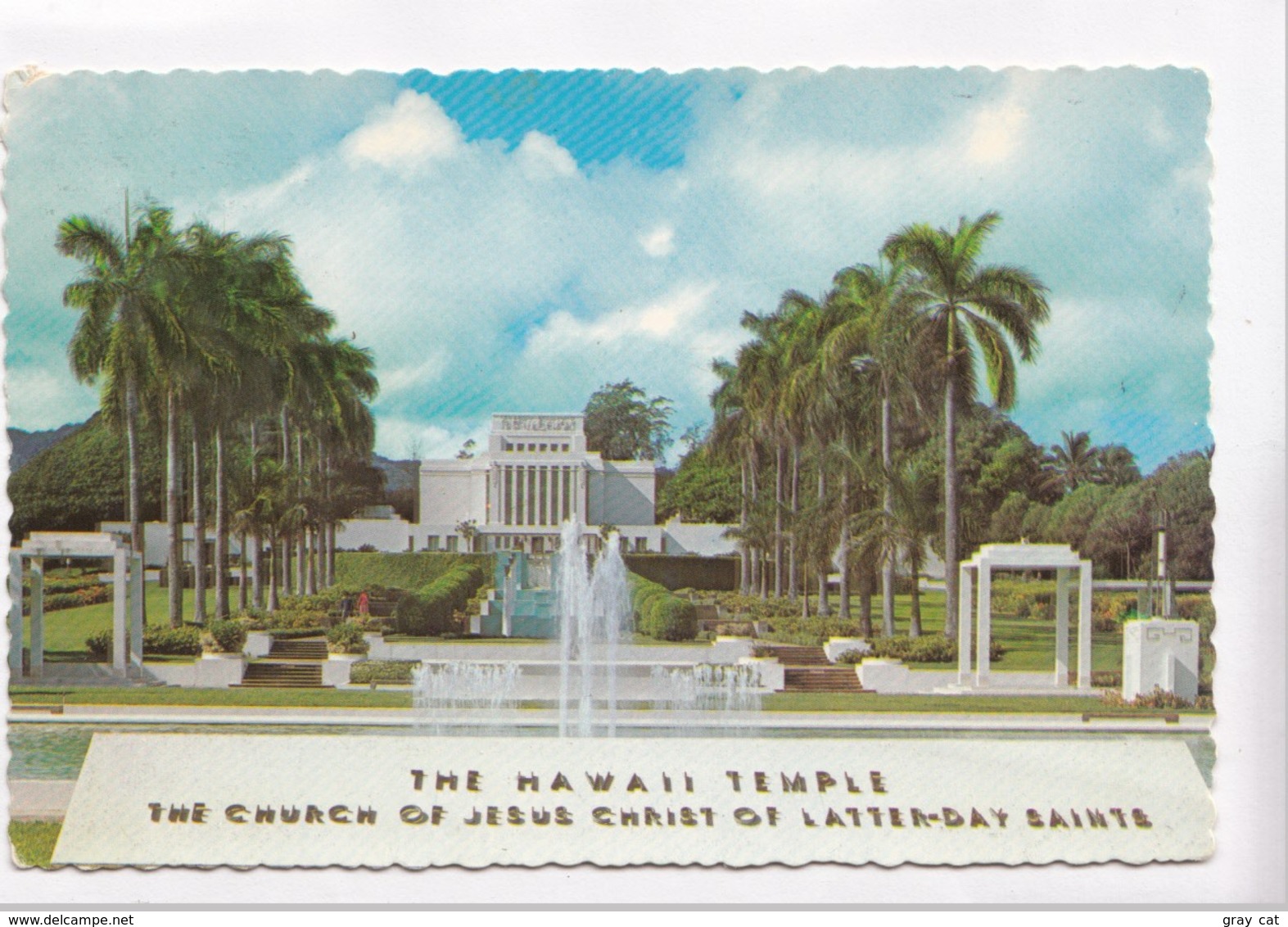 THE HAWAII TEMPLE, The Church Of Jesus Christ Of Latter-Day Saints, 1985 Used Postcard [22420] - Oahu
