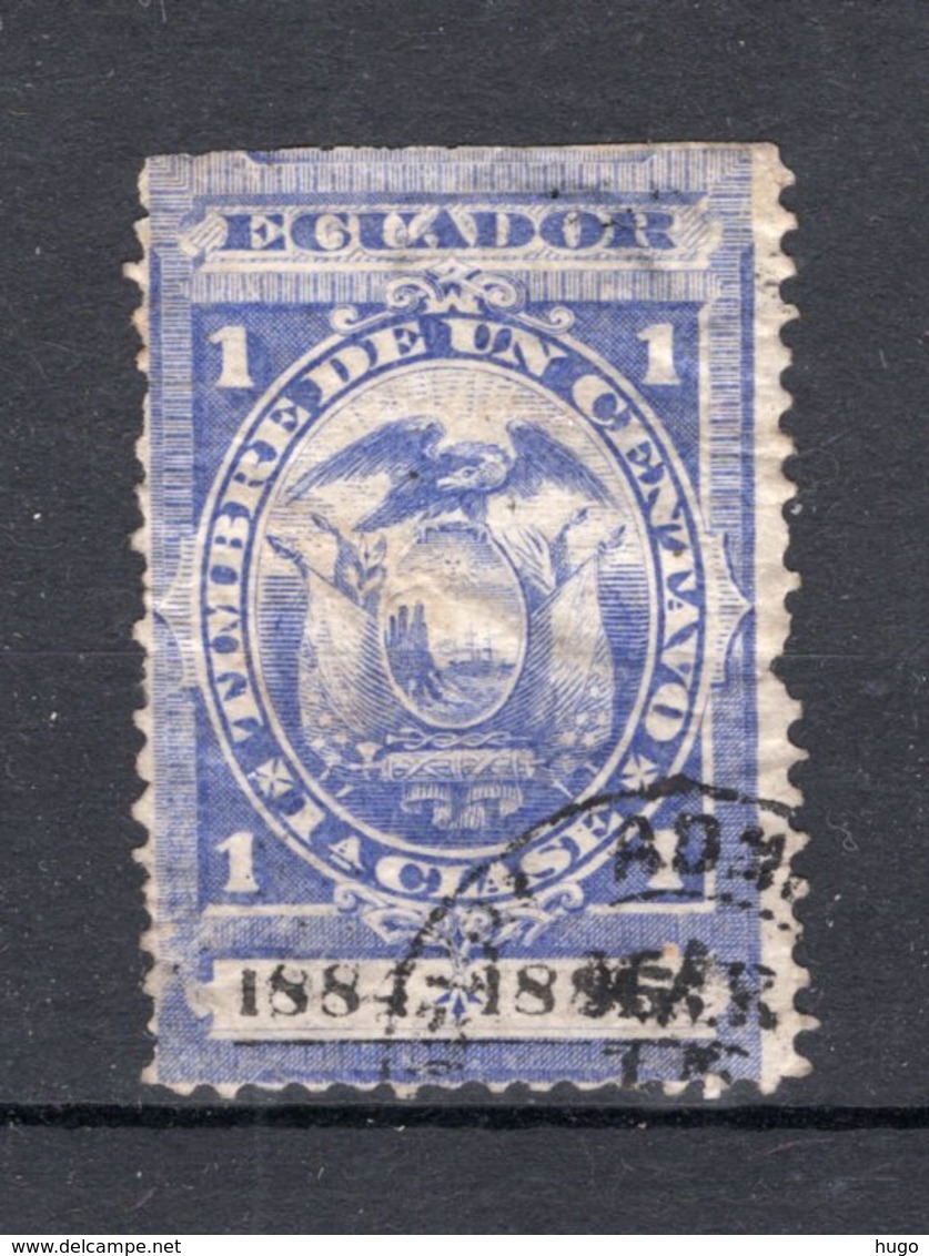 ECUADOR Yt. F10° Gestempeld Fiscale Zegel 1884-1885 - Equateur