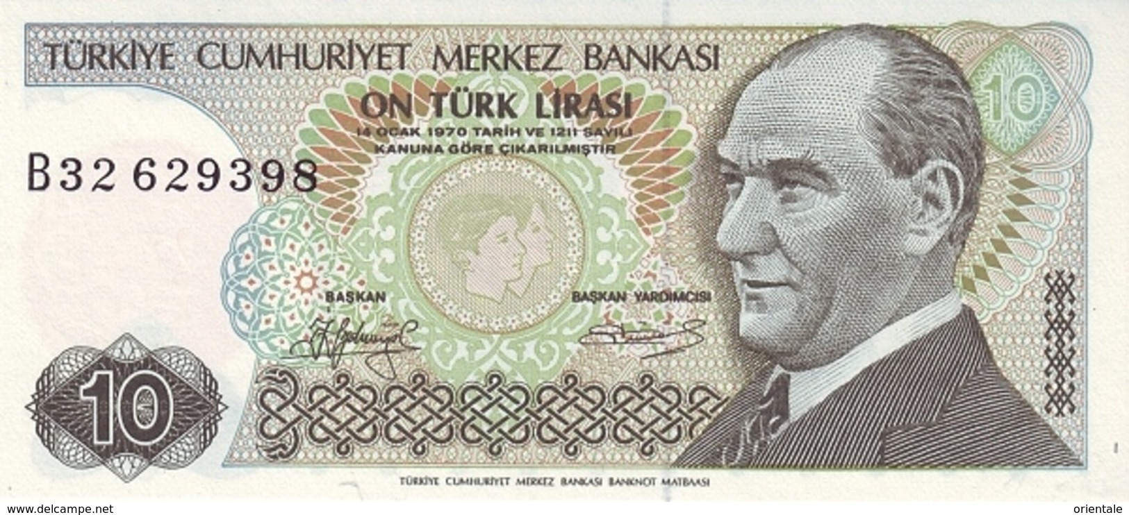 TURKEY P. 192 10 L 1970 UNC - Turquie