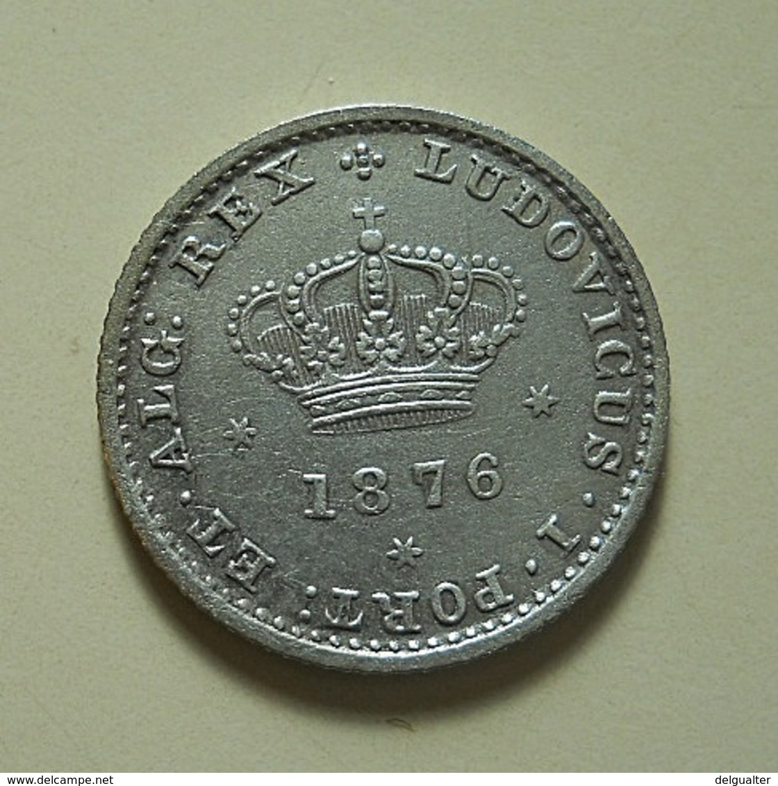 Portugal 50 Reis 1876 Silver - Portugal