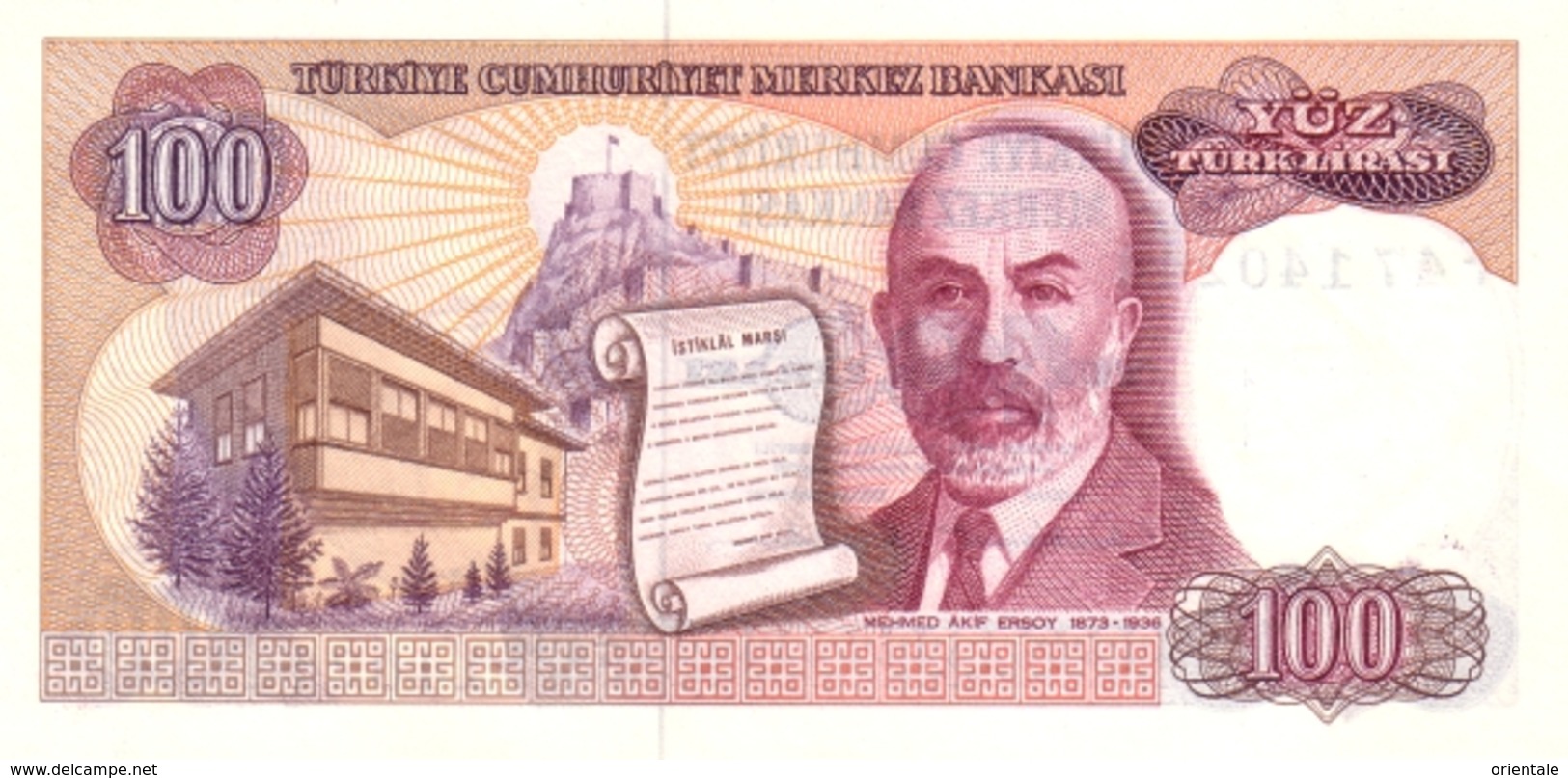 TURKEY P. 194b 100 L 1970 UNC - Turquie