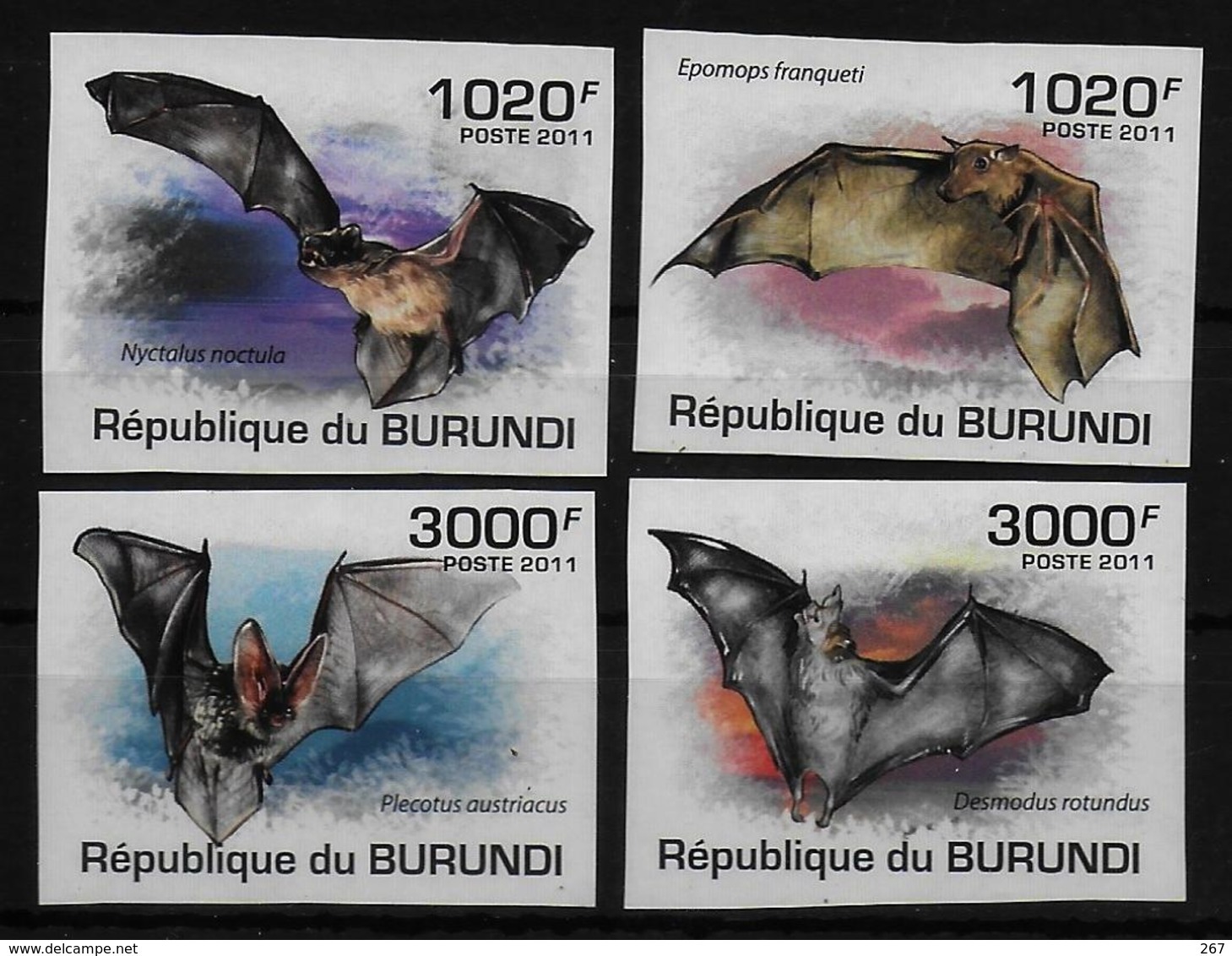 BURUNDI  N°  1197/00 * *  NON DENTELE    Chauve Souris - Chauve-souris