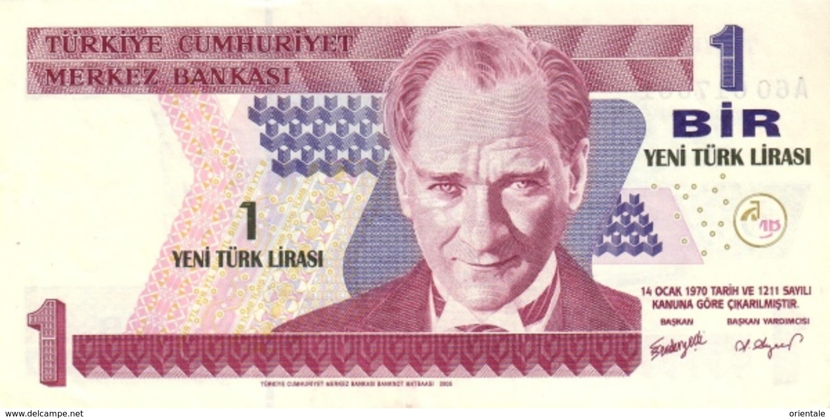 TURKEY P. 216 1 L  2005 UNC - Turquie