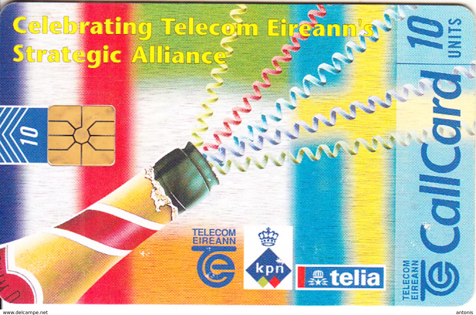IRELAND - Strategic Alliance(Telecom Eireann-KPN-Telia), Chip GP1, 01/97, Used - Ireland