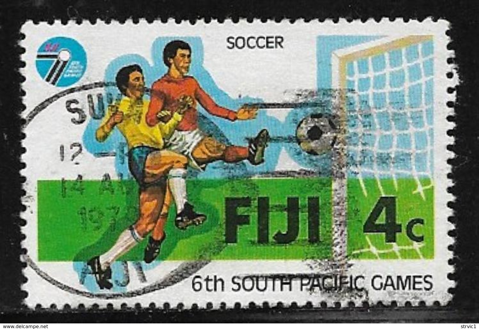 Fiji Scott # 405 Used Soccer, 1979 - Fiji (1970-...)