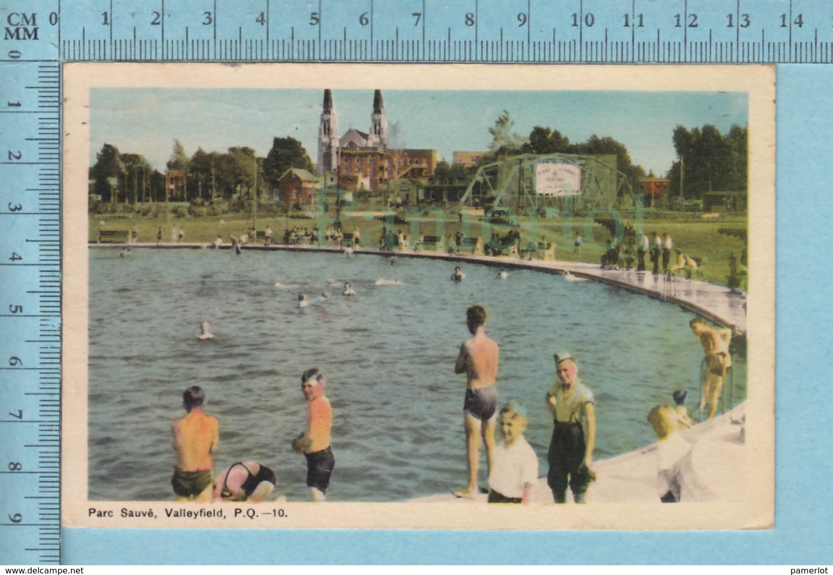 Valleyfield Quebec - Annimée Baignade Au Parc Sauvé, Voyagé En 1950 - Autres & Non Classés