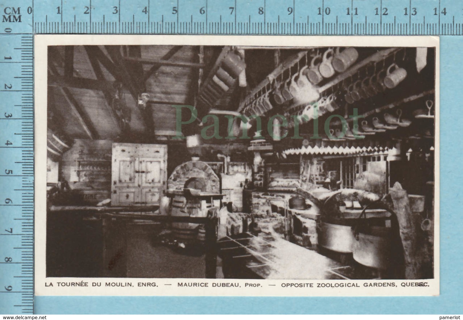 Orsainville, Québec - Vue Interieur De L'auberge " La Tournée Du Moulin", Editeur Lorenzo Audette - Autres & Non Classés