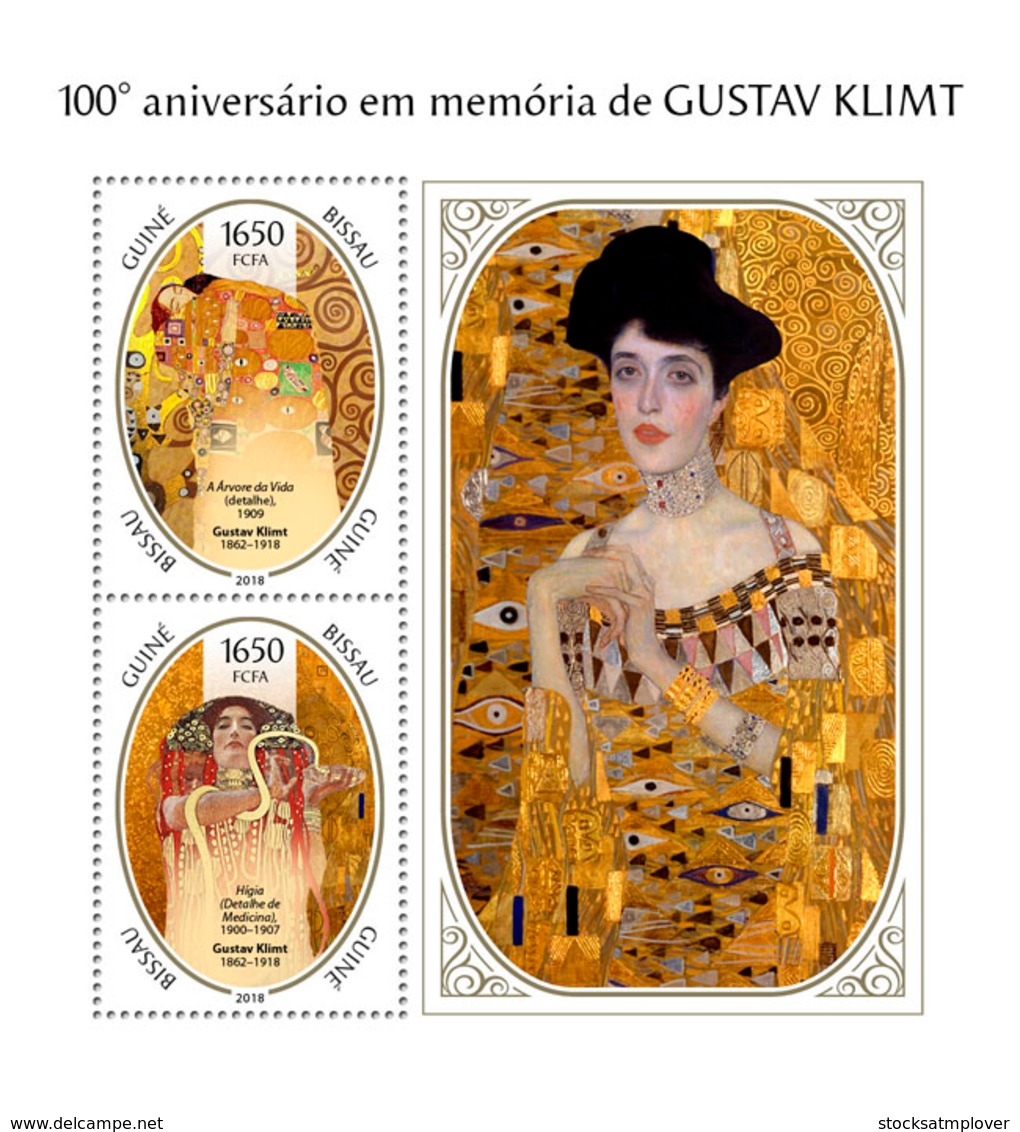 Guinea Bissau  2018 Gustav Klimt Paintings  S201811 - Guinea-Bissau