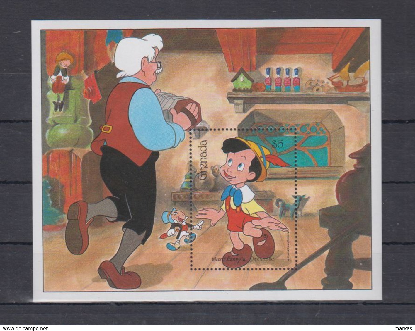 U190. Grenada - MNH - Cartoons - Disney's - Pinocchio - Disney