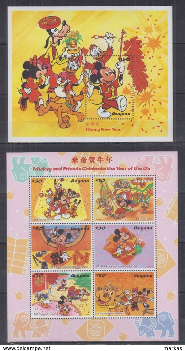 O191. Guyana - MNH - Cartoons - Disney - Mickey Mouse - Happy New Year - Disney