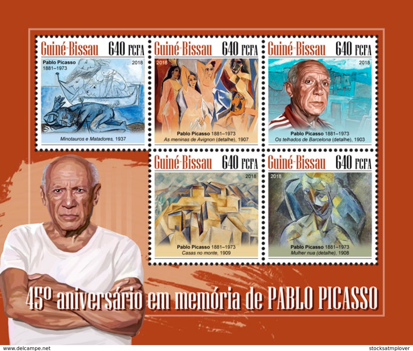 Guinea Bissau  2018  Pablo Picasso Paintings  S201811 - Guinea-Bissau