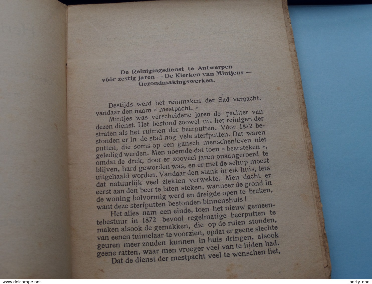 HERINNERINGEN Uit De Geschiedenis Van ANTWERPEN In De Vorige Eeuw Door EDWARD PEETERS ( L. OPDEBEEK ) ! - Anciens