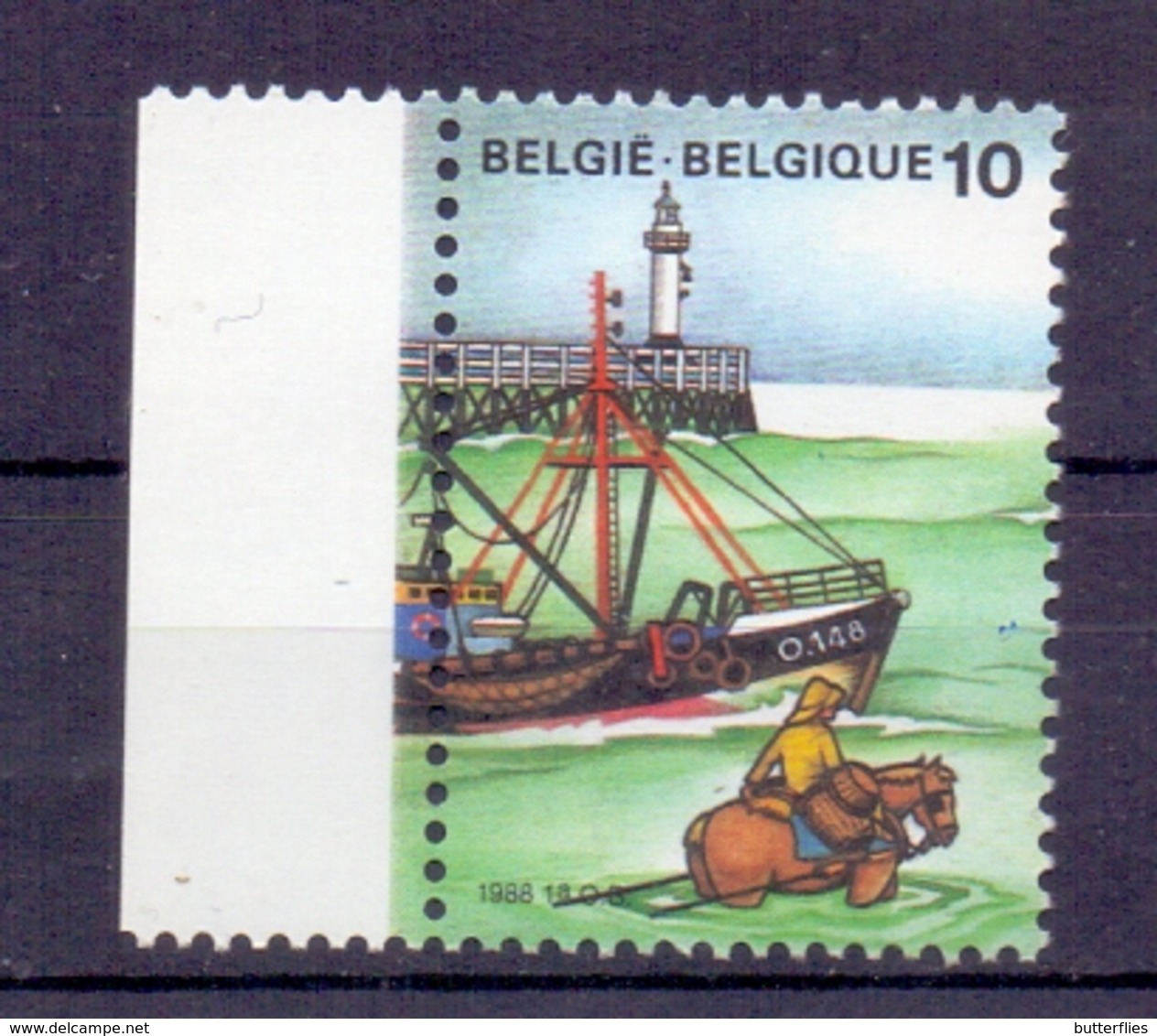 Belgie - ** 12-1-88 - Vuurtorens ** - Phares