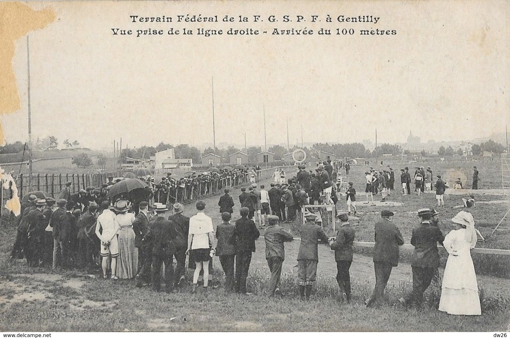 Athlétisme - Terrain Fédéral De La F.G.S.P.F. à Gentilly, Vue Prise Sur La Ligne Droite, Arrivée Du 100 Mètres - Athletics