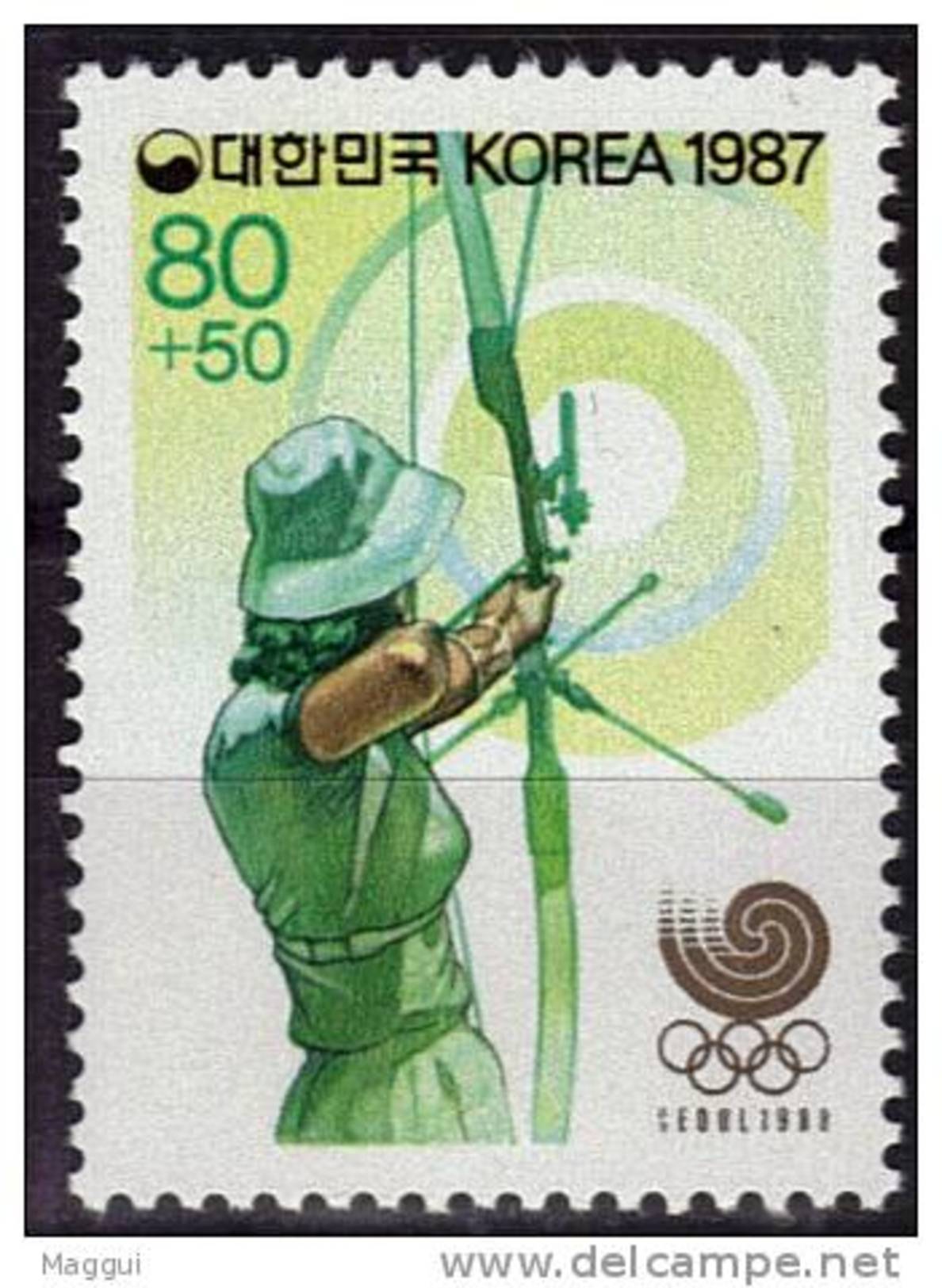 COREE DU SUD    N°  1389 * *      Jo 1988   Tir A L Arc - Archery