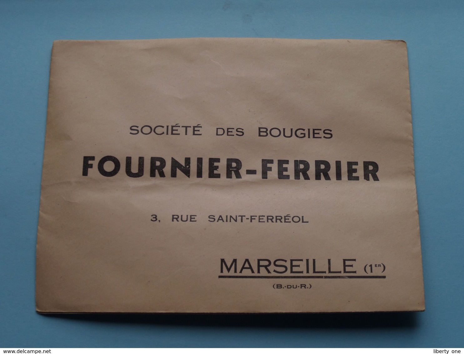 Soc. Des Bougies " LE CHAT " FOURNIER-FERRIER Marseille (1er) ( Enveloppe / Omslag > Voir Photo Svp ) - Autres & Non Classés