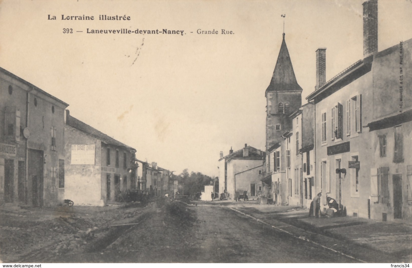 CPA - Laneuville Devant Nancy - Grande Rue - Autres & Non Classés