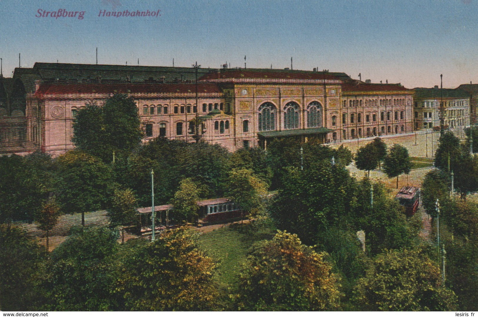 C P A. -  STRASBOURG - STRASSBURG - HAUPTBAHNHOF - GARE - TRAMS - 23213 - Strasbourg