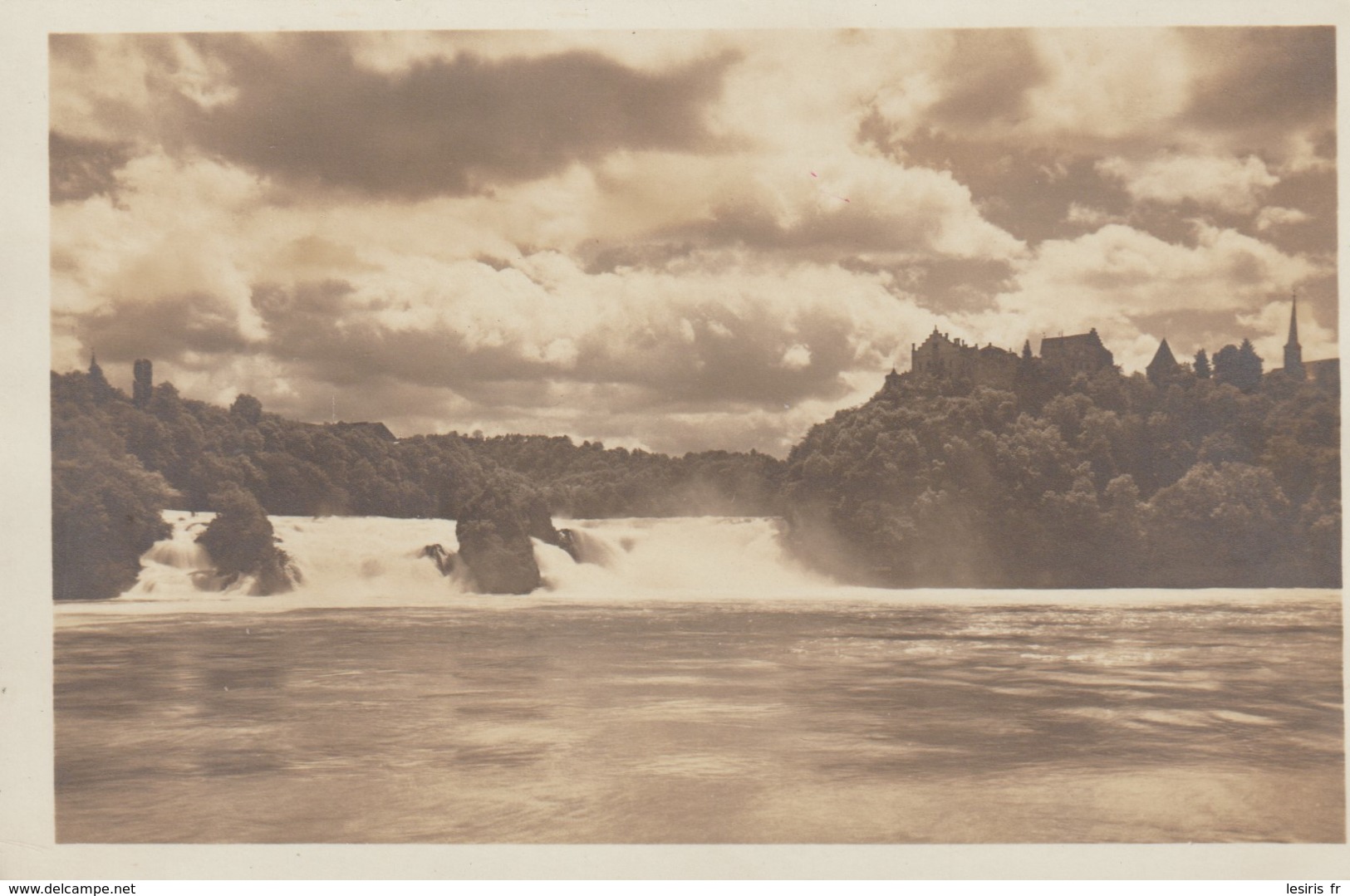 C P A. -  PHOTO - RHEINFALL MIT SCHLOSS LAUFEN - SCHLOSSEHEN WORTH - 10486 - L. GABERELL - - Autres & Non Classés