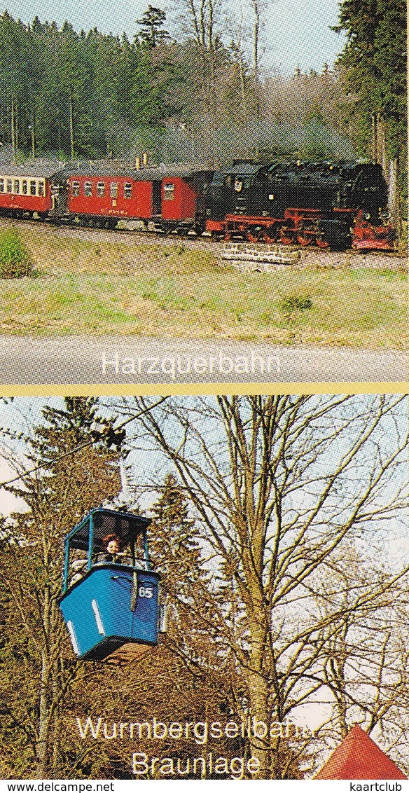 'Grüße Aus Dem Harz' : Harquerbahn, Brocken, Wurmbergseilbahn Braunlage, Kurkonzert Bad Harzburg, Blauer See U.s.w. - Treinen