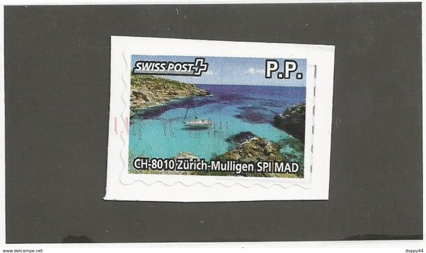 SWISSPOST  ADHESIF  SUR FRAGMENT   POSTE PRIVEE - Sellos De Distribuidores