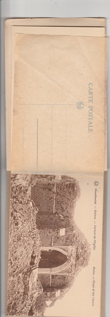 Houthulst ,( Poelcapelle ,Langemark ) , DORP , ( Village Détruit ,ruines , Ruins ) CARNET : 10 Kaarten ;10 Cartes - Langemark-Poelkapelle