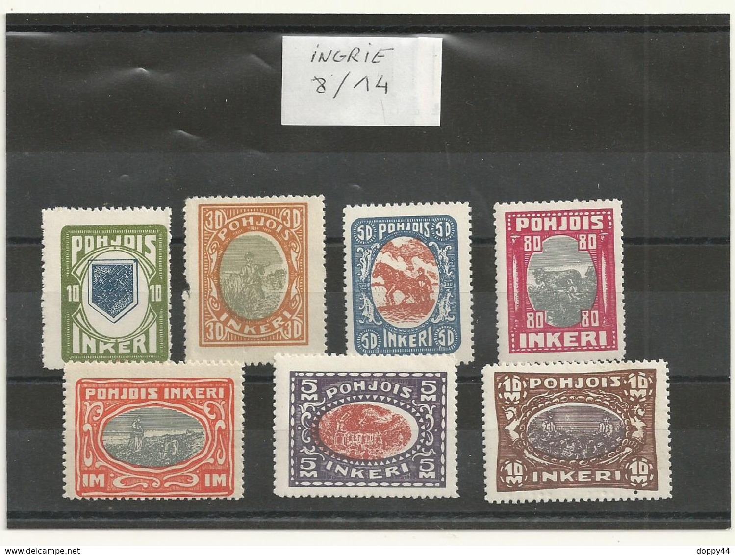 INGRIE  N°8/14  SERIE NEUVE  AVEC DEFAUX  DENTELURE SUR 2 TP    COTE 70  EUROS - Local Post Stamps