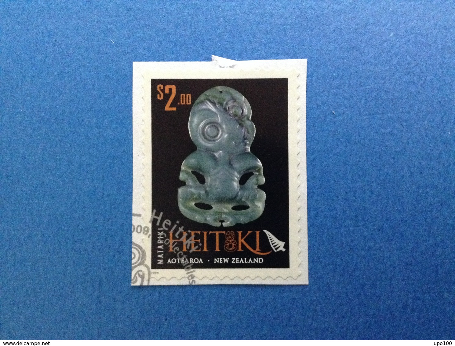 2009 NUOVA ZELANDA NEW ZEALAND MITOLOGIA MAORI MATARIKI HEITIKI $ 2.00 FRANCOBOLLO USATO STAMP USED - Usati