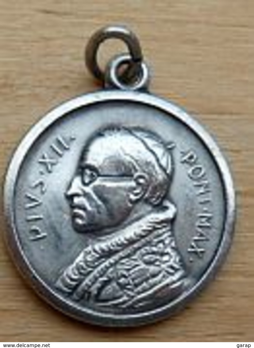 Médal-113 Médaille PIUS XII Au Dos ROMA - Godsdienst & Esoterisme