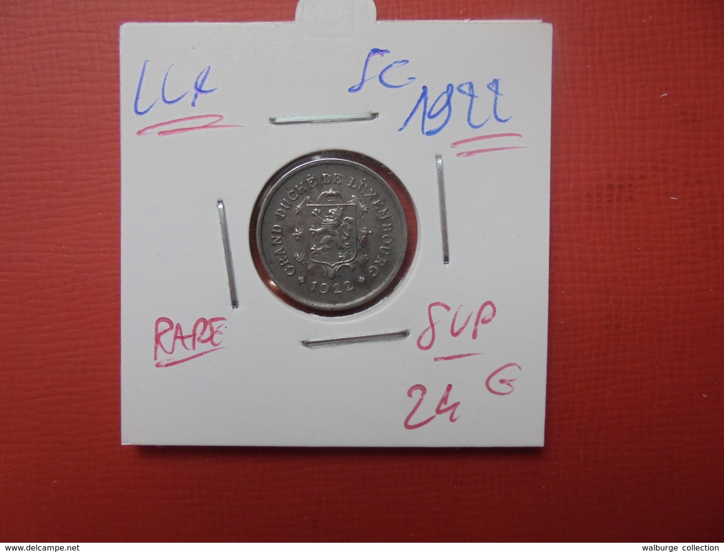 LUXEMBOURG 5 CENTS 1922 QUALITE : SUPERBE (RARE !) - Lussemburgo