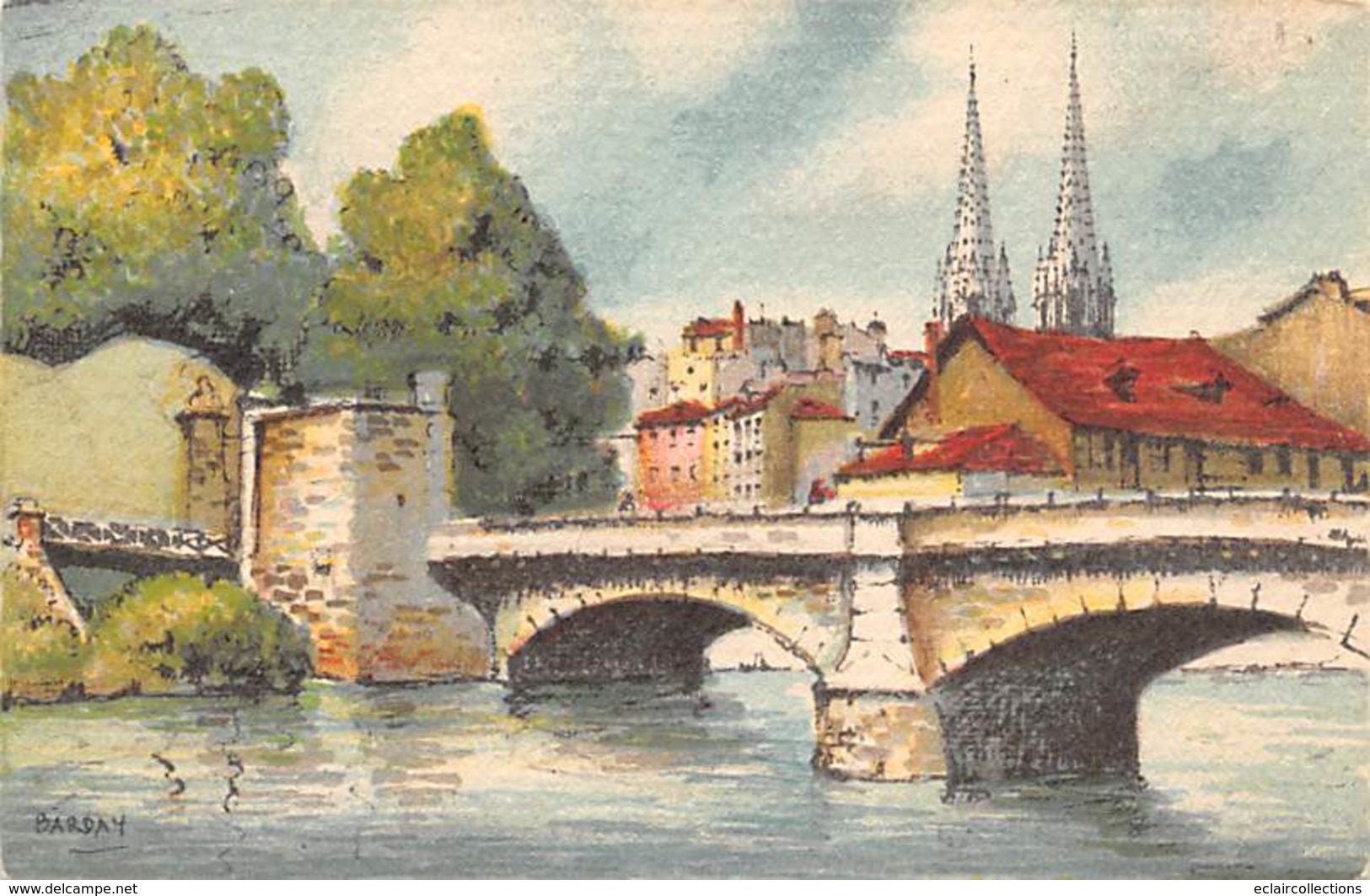 Bayonne        64          Le Pont Du Génie  Illustrée  Barday   (voir Scan) - Bayonne