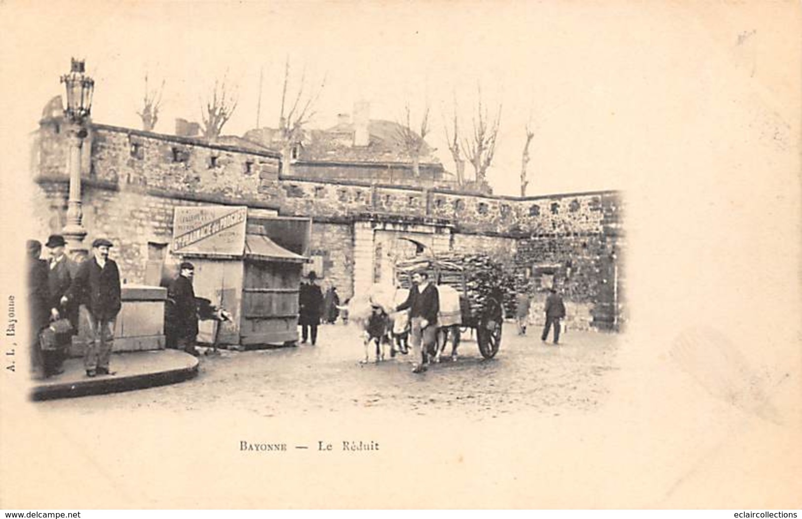 Bayonne        64      Le Réduit .Attelage De Transport De Bois     (voir Scan) - Bayonne