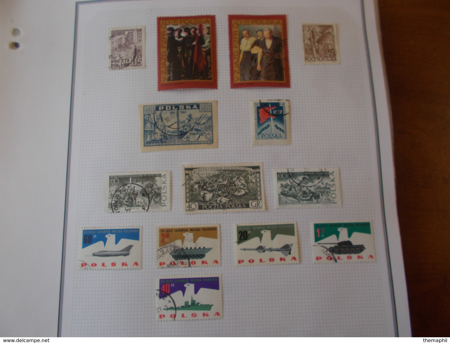 lot n° 997  POLOGNE collection neufs ou obl. sur page d'albums .. no paypal