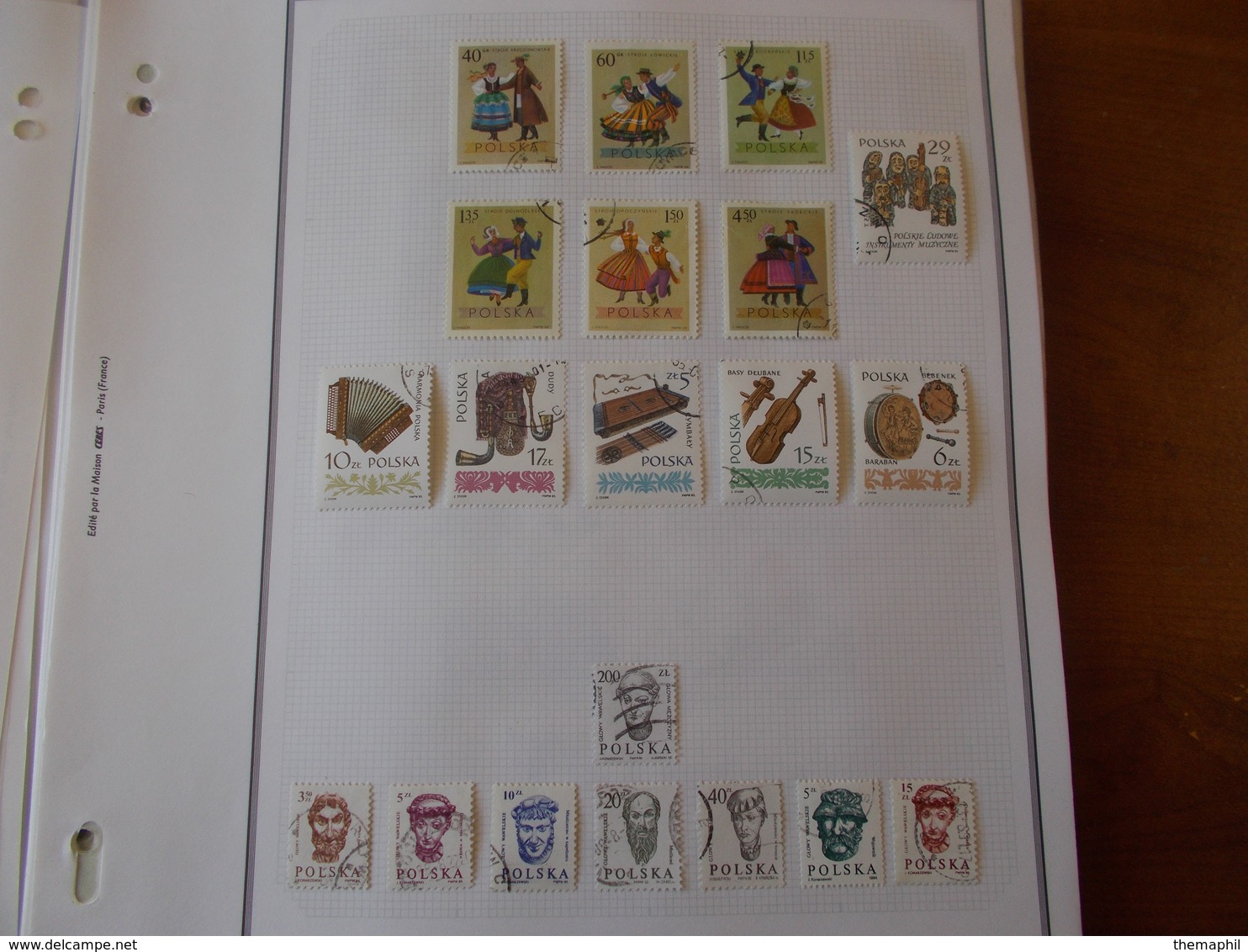 lot n° 997  POLOGNE collection neufs ou obl. sur page d'albums .. no paypal