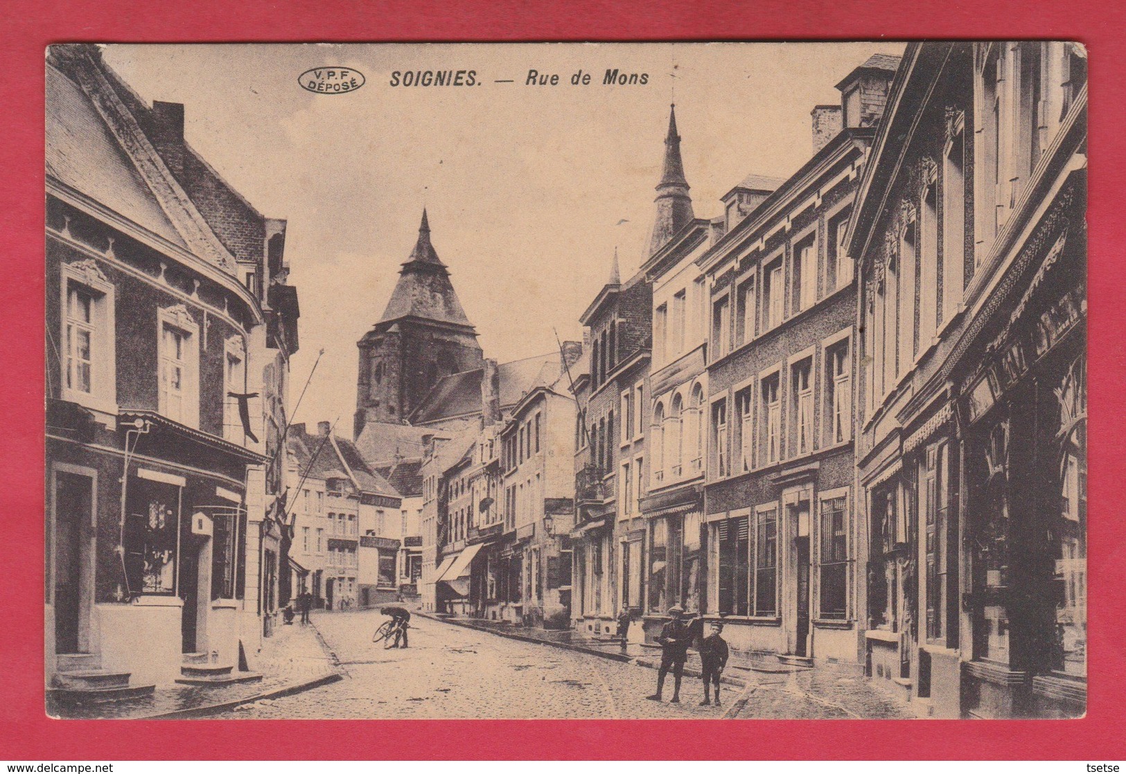 Soignies - Rue De Mons  - 1912 ( Voir Verso ) - Soignies