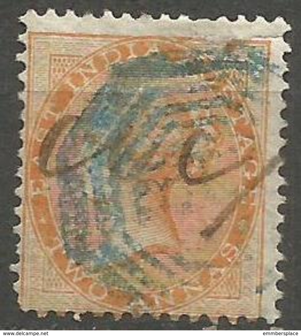 India - 1865 Queen Victoria 2a Brownish-orange Used    SG 63  Sc 23 - 1858-79 Compañia Británica Y Gobierno De La Reina