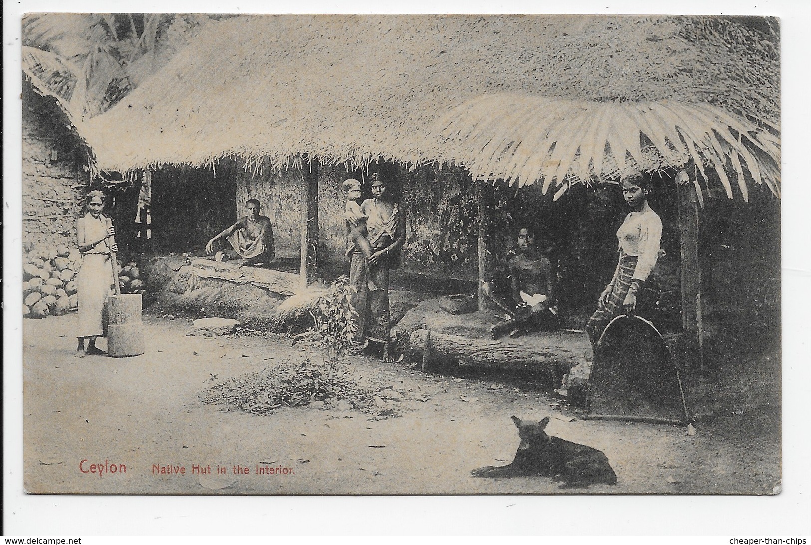 Ceylon - Native Hut In The Interior - Plate 294 - Sri Lanka (Ceylon)