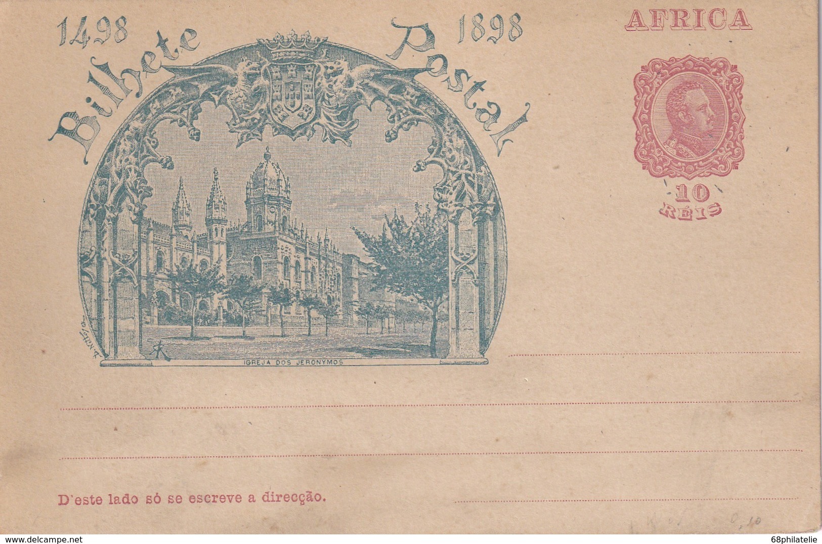 AFRIQUE PORTUGAISE   ENTIER POSTAL/GANZSACHE/POSTAL STATIONERY  CARTE   ILLUSTREE - Portugees-Afrika