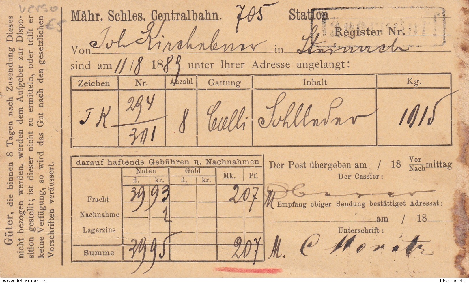 AUTRICHE 1889  ENTIER POSTAL/GANZSACHE/POSTAL STATIONERY  CARTE  DE JÄGERNDORF - Autres & Non Classés