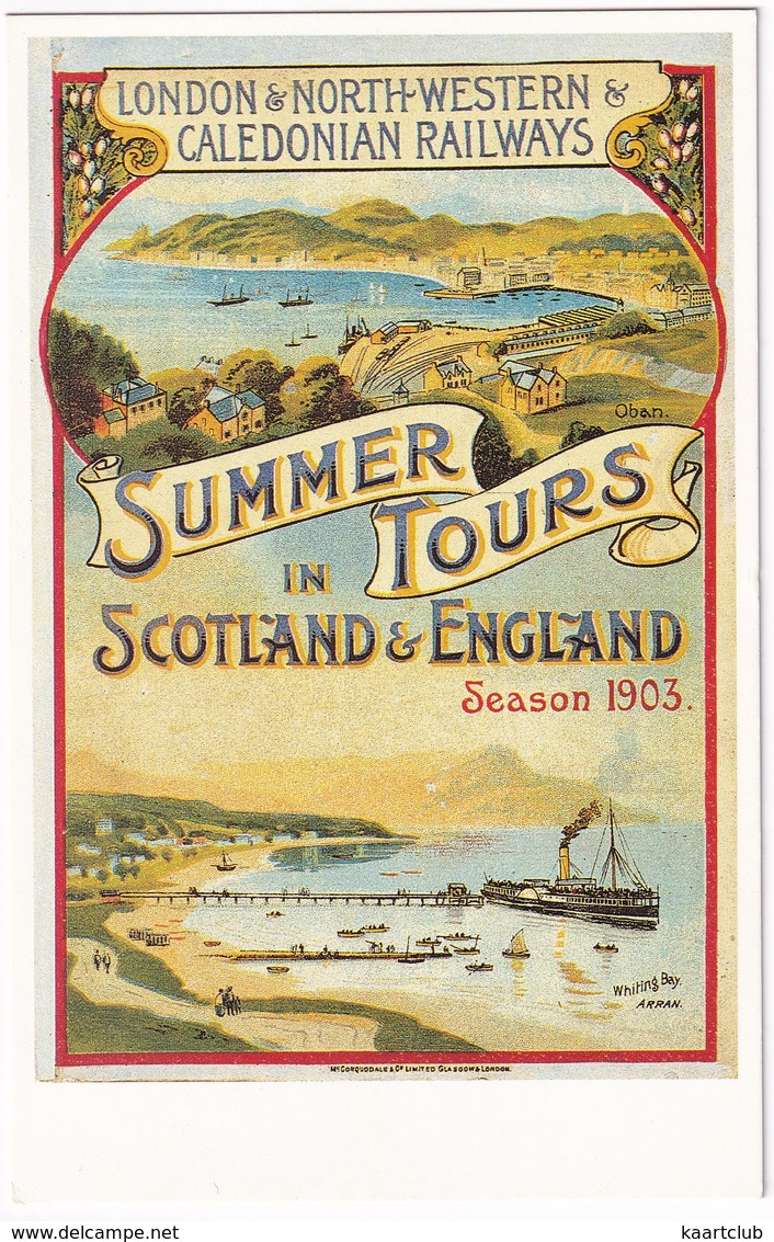 London & North Western & Caledonian Railways - 'Summer Tours In Scotland & England - Season 1903' - Trains