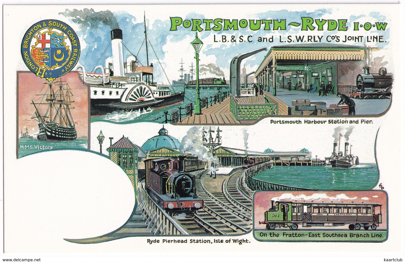 Portsmouth - Ryde I-O-W - L.B.&S.C. And L.S.W. Rly Co's Joint Line - Treinen