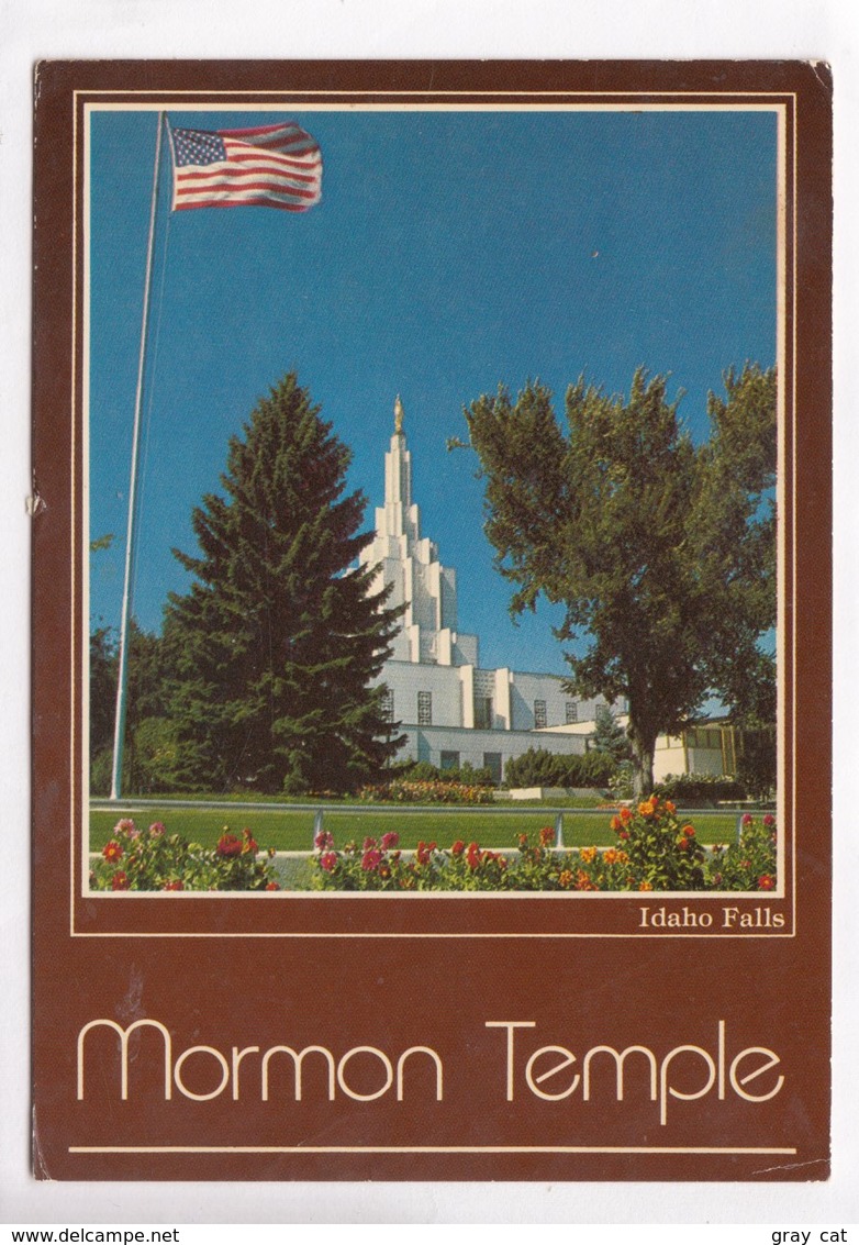 Mormon Temple, Idaho Falls, 1984 Used Postcard [22461] - Idaho Falls