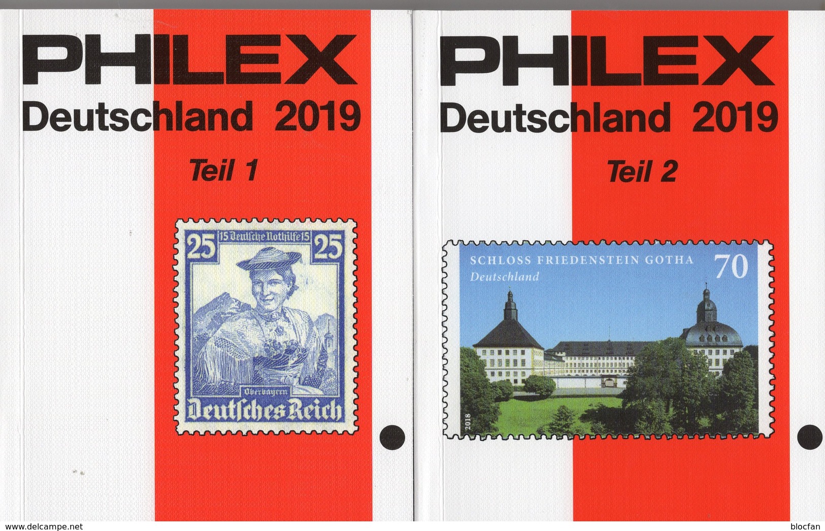 PHILEX-Kataloge 2019 Deutschland 1+2 Neu 20€ D Altdeutschland DR 3.Reich Besetzung Saar AM-/BI-/SBZ DDR Berlin BUND - Germany