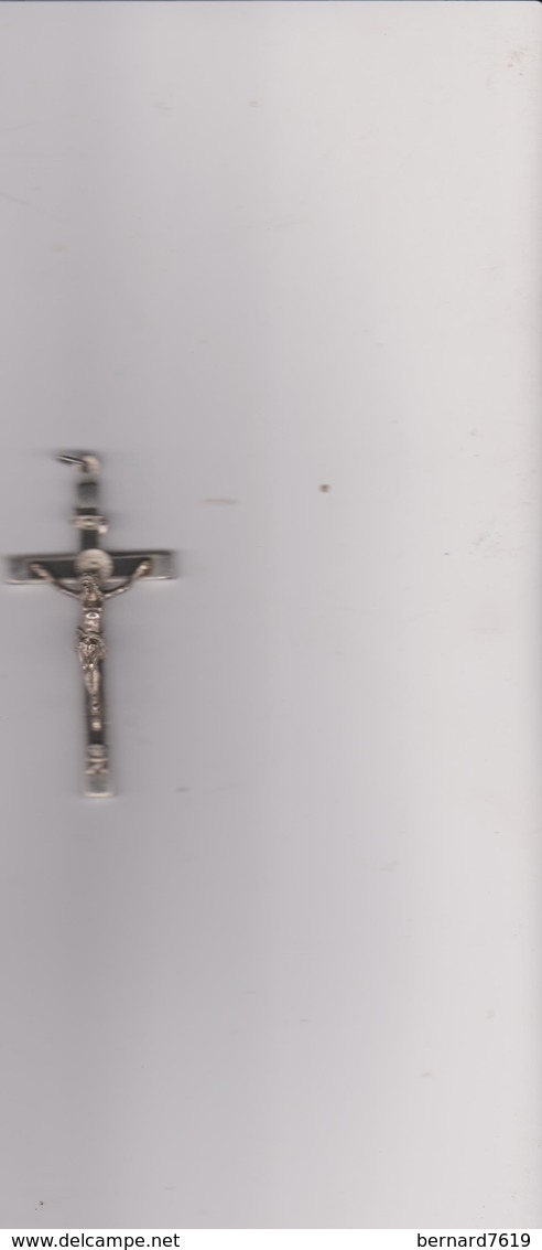 Pendentif Croix Religieuse Fin 19 E Siecle Ou Debut 20 E  Surement En  Metal Argente - Religione & Esoterismo